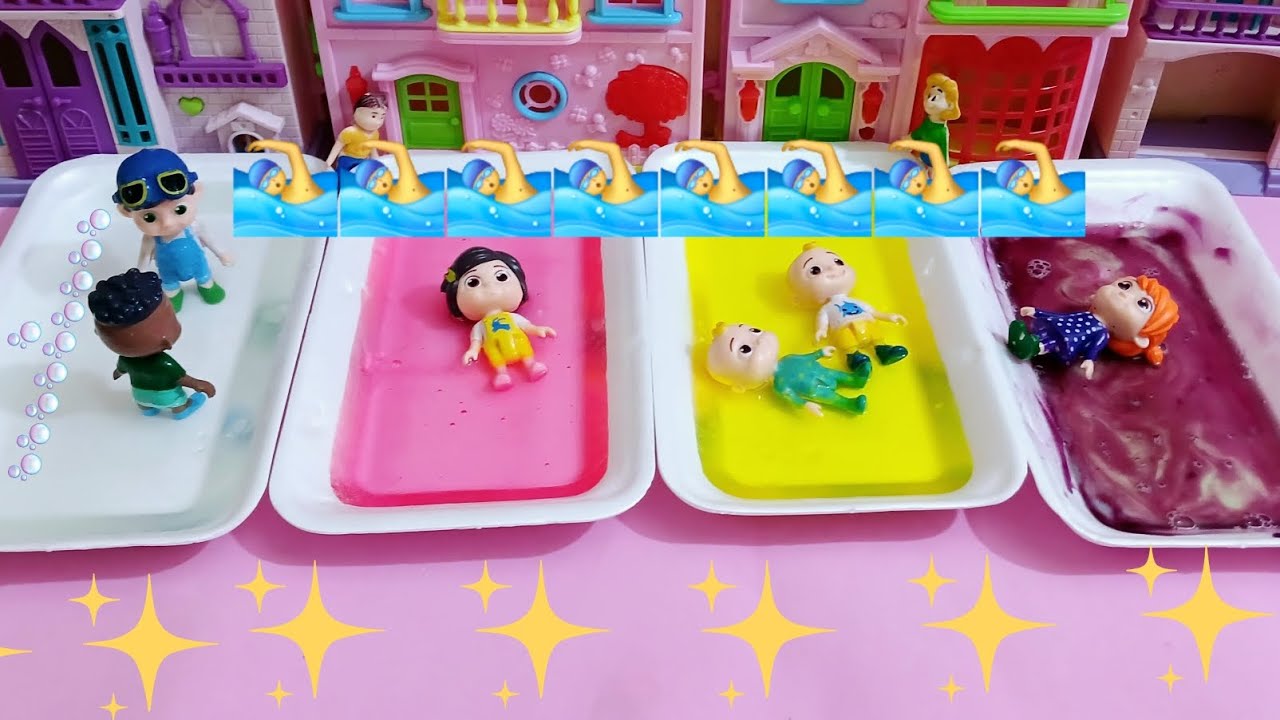 حمامات السباحة السحرية✨🏊‍♂️_جنة ورؤى_عائلة عمر_مامتي دكتورة_العاب بنات_تلبيس_مكياج