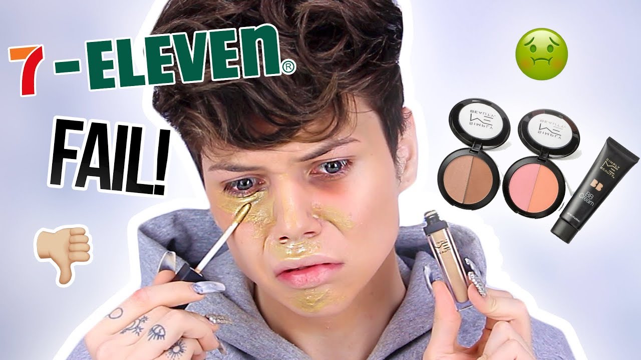 TESTING 7-ELEVEN MAKEUP?! FAIL!!! (It burned my skin) | Thomas Halbert