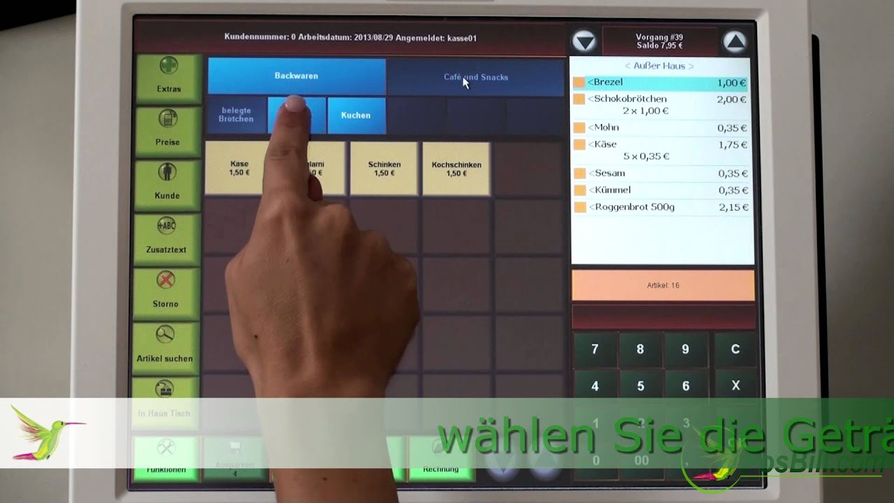 Das Kassensystem für Ihre Bäckerei