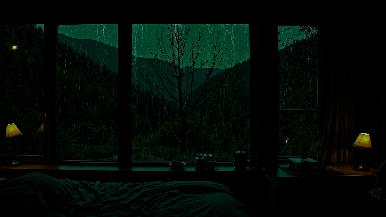 Relaxing Rain in a Quiet Room (No Ads) | Peaceful Rain Sounds for Deep Sleep & Stress Relief | 8H