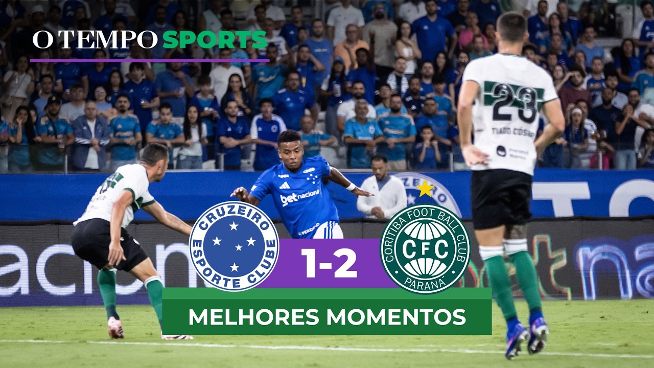 CRUZEIRO 1X2 CORITIBA - Veja os MELHORES MOMENTOS da partida