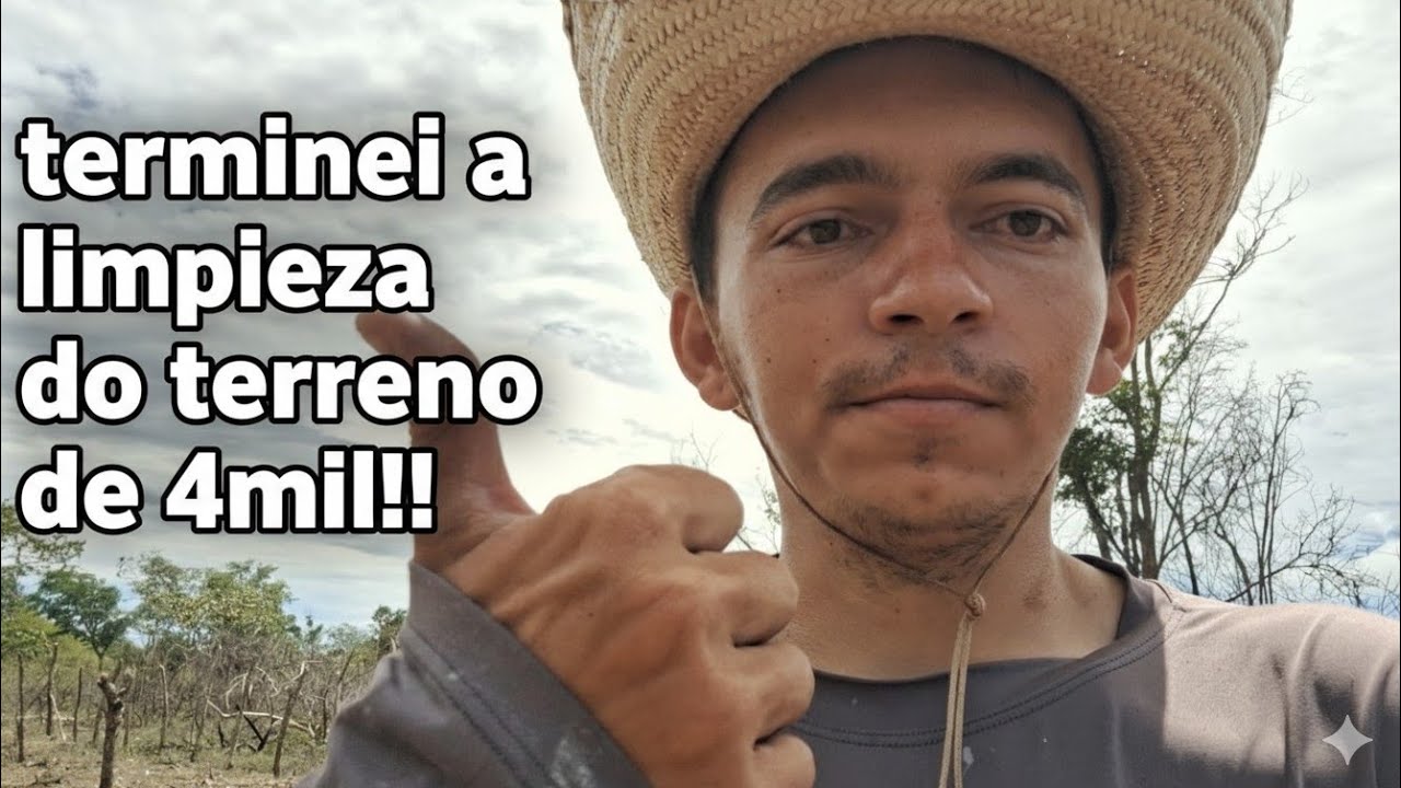 FINALMENTE TERMINEI A LíMPEZA DO TERRENO!!