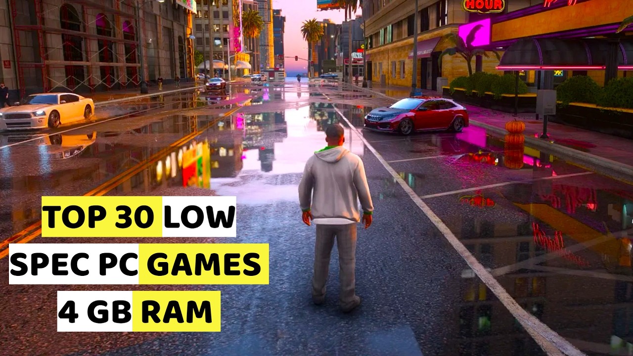Top 30 Low Spec PC Games For 4GB RAM PC & Laptop 2024 | 256 / 512 MB VRAM/ Intel HD Graphics