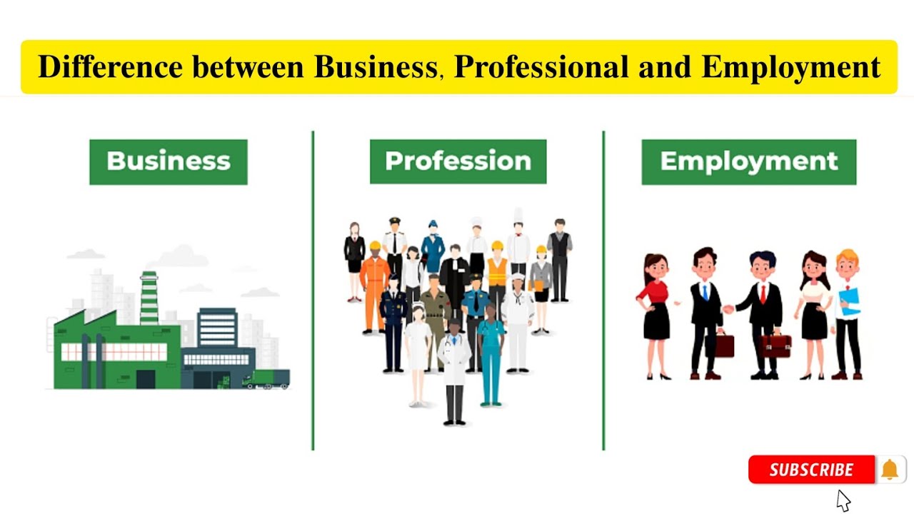 Difference between Business, Professional and Employment !!  