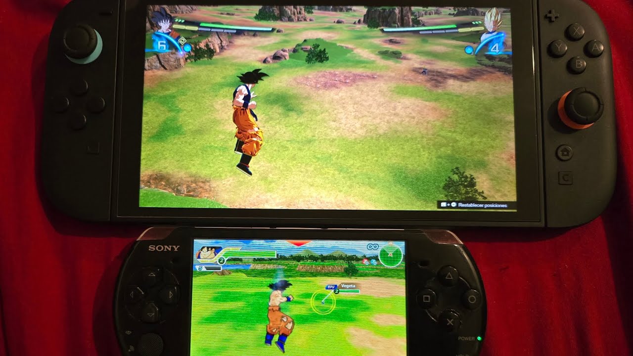 Dragon Ball Sparking Zero vs Dragon Ball Tenkaichi Tag Team Switch 2 vs PSP