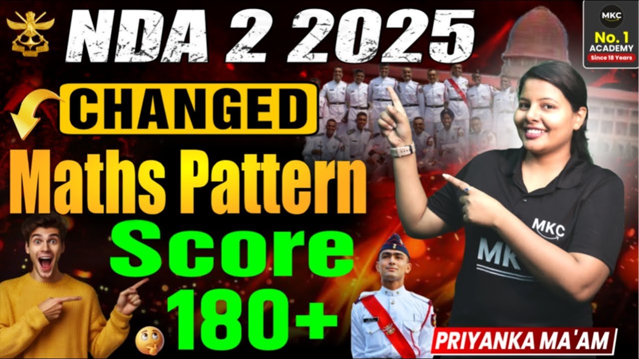 NDA 2 2025 Maths Pattern Changed! | Kaise Score Karein 180+ Marks 🔥