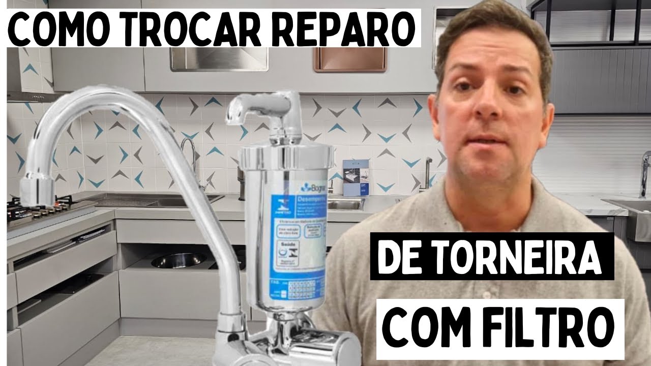 Como Trocar Reparo de Torneira com Filtro / Faça Você Mesmo / Diy