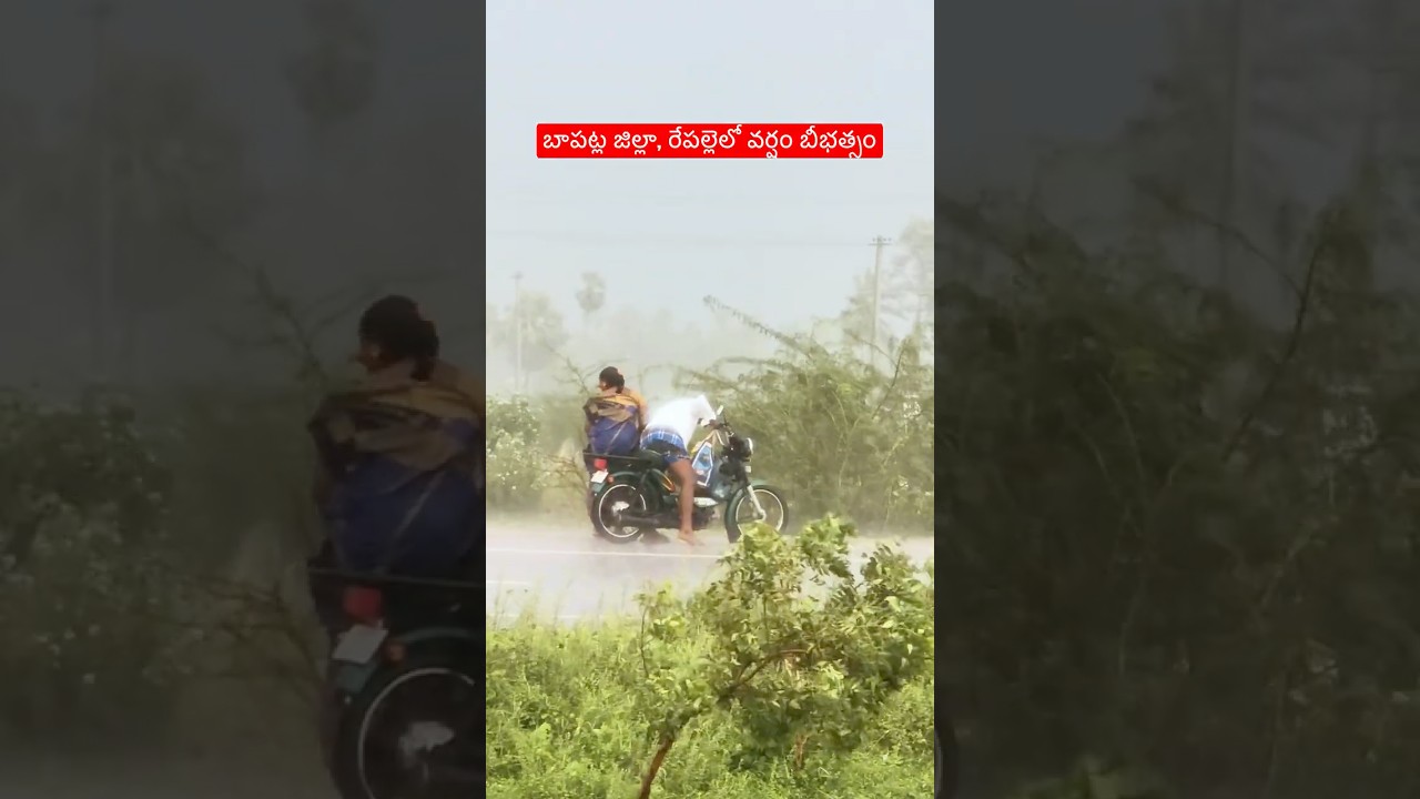 బాపట్ల జిల్లా, రేపల్లెలో వర్షం బీభత్సం ⛈️ #repalle #bapatla #rain #andhrapradesh #aprains #nature