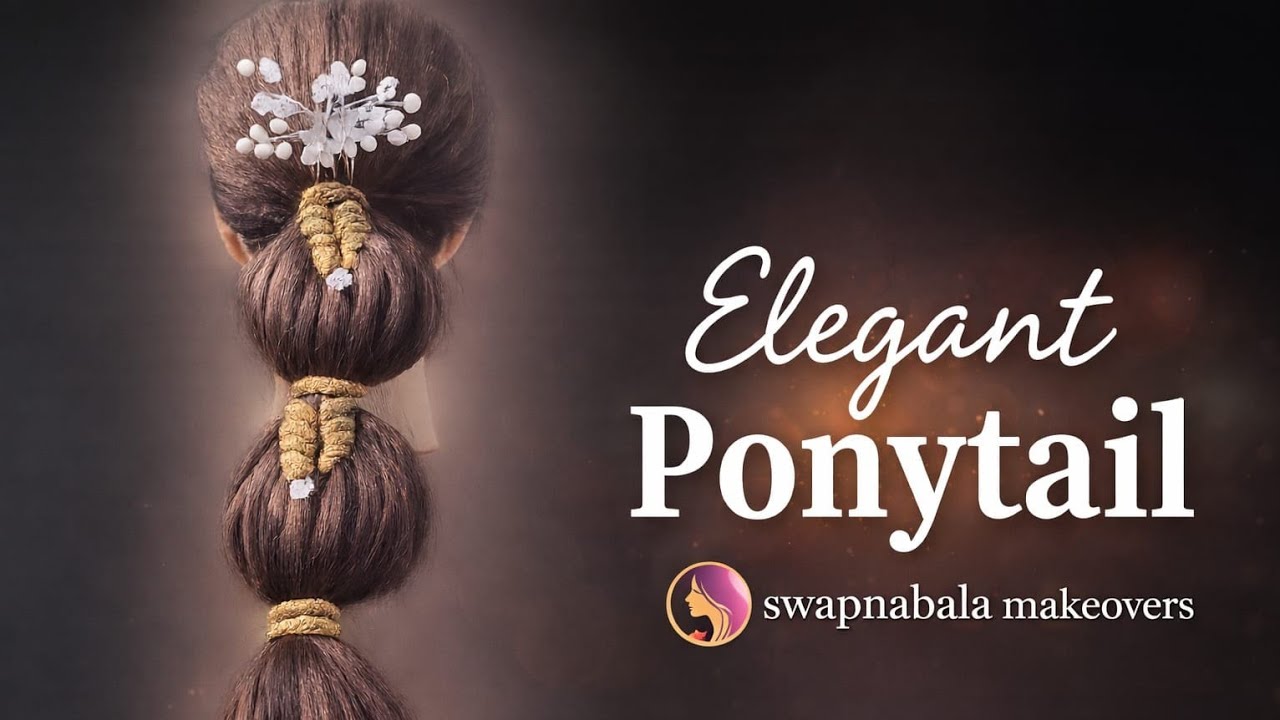 Elegant Bubble Ponytail Hairstyle Tutorial