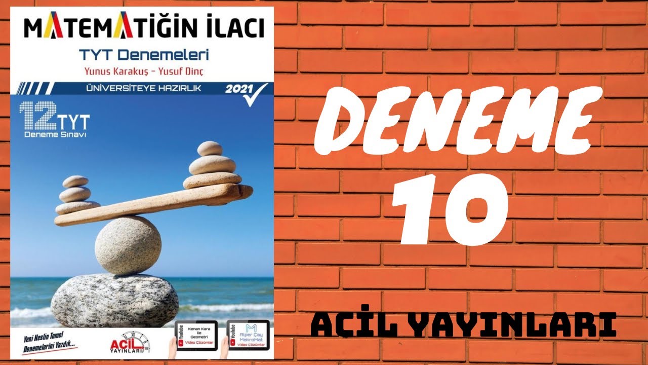 ACİL MATEMATİK | MATEMATİĞİN İLACI DENEME-10 ÇÖZÜMLERİ #acil #matematikdeneme