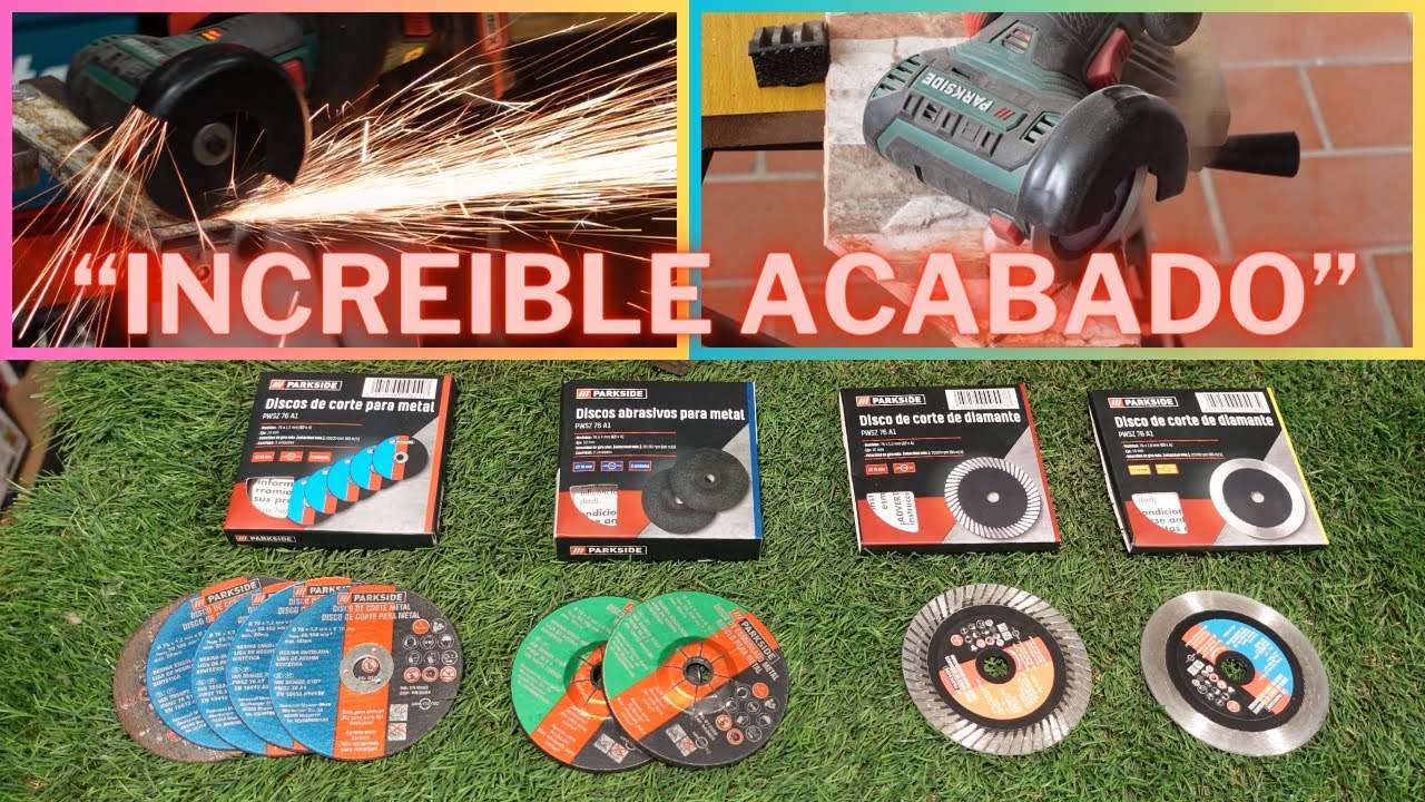 ¡PROBAMOS LOS DISCOS PARA MINI AMOLADORA 76mm PARKSIDE!✅