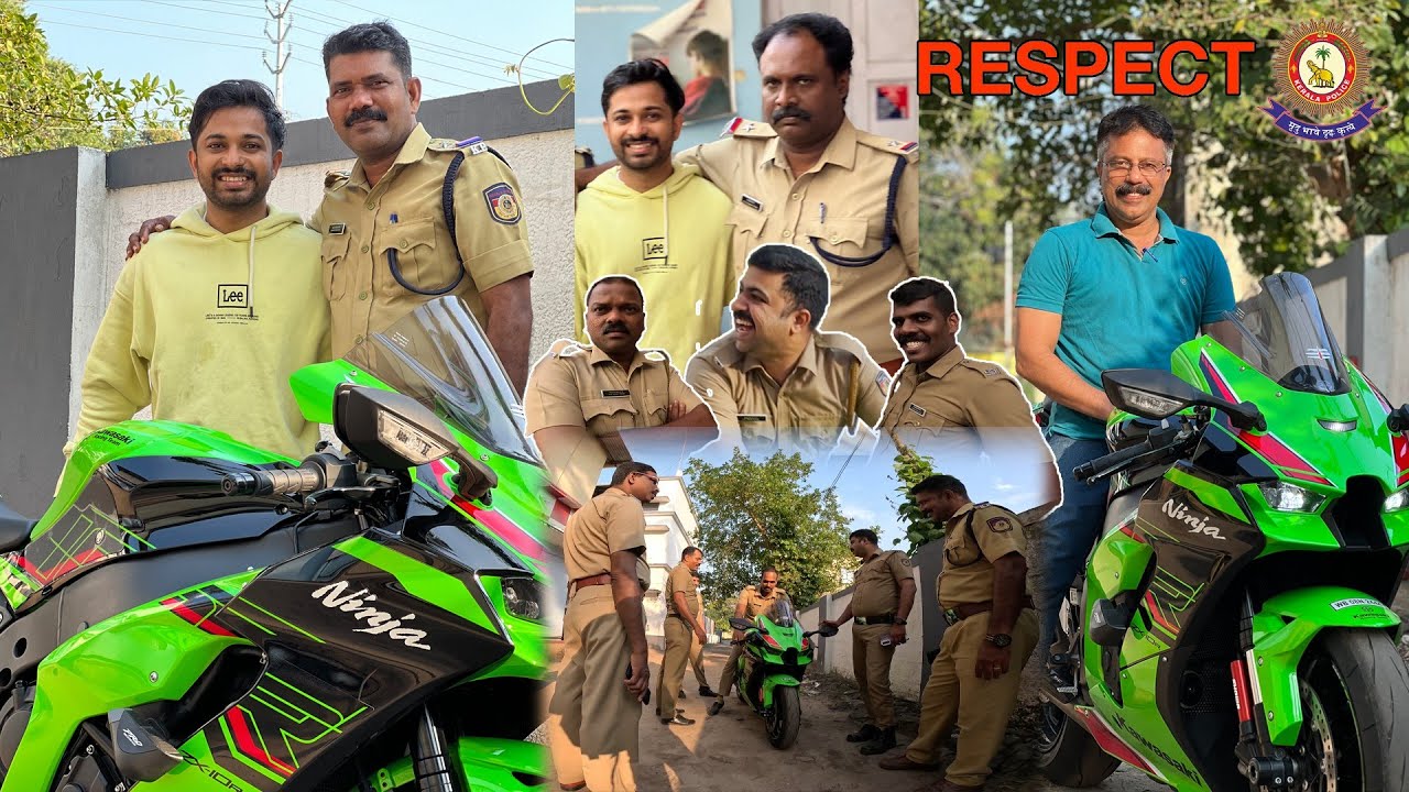 SALUTE TO KERALA POLICE 💖🙏 | Ninja Zx10r Police Reaction | Humanity | Kindness | Respect | D vlogs