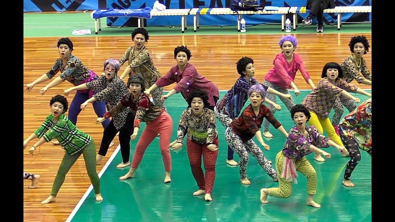 登美丘高校ダンス部OG  2018.12.1  Vリーグ神戸開幕戦 「おばちゃんダンス」 アカネキカク/Tomioka Dance Club