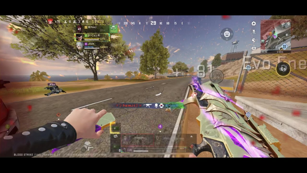 Striker Nova Ranked Gameplay | iPhone 11 Pro 60 FPS High Graphics (BloodStrike Mobile)    +44 kills