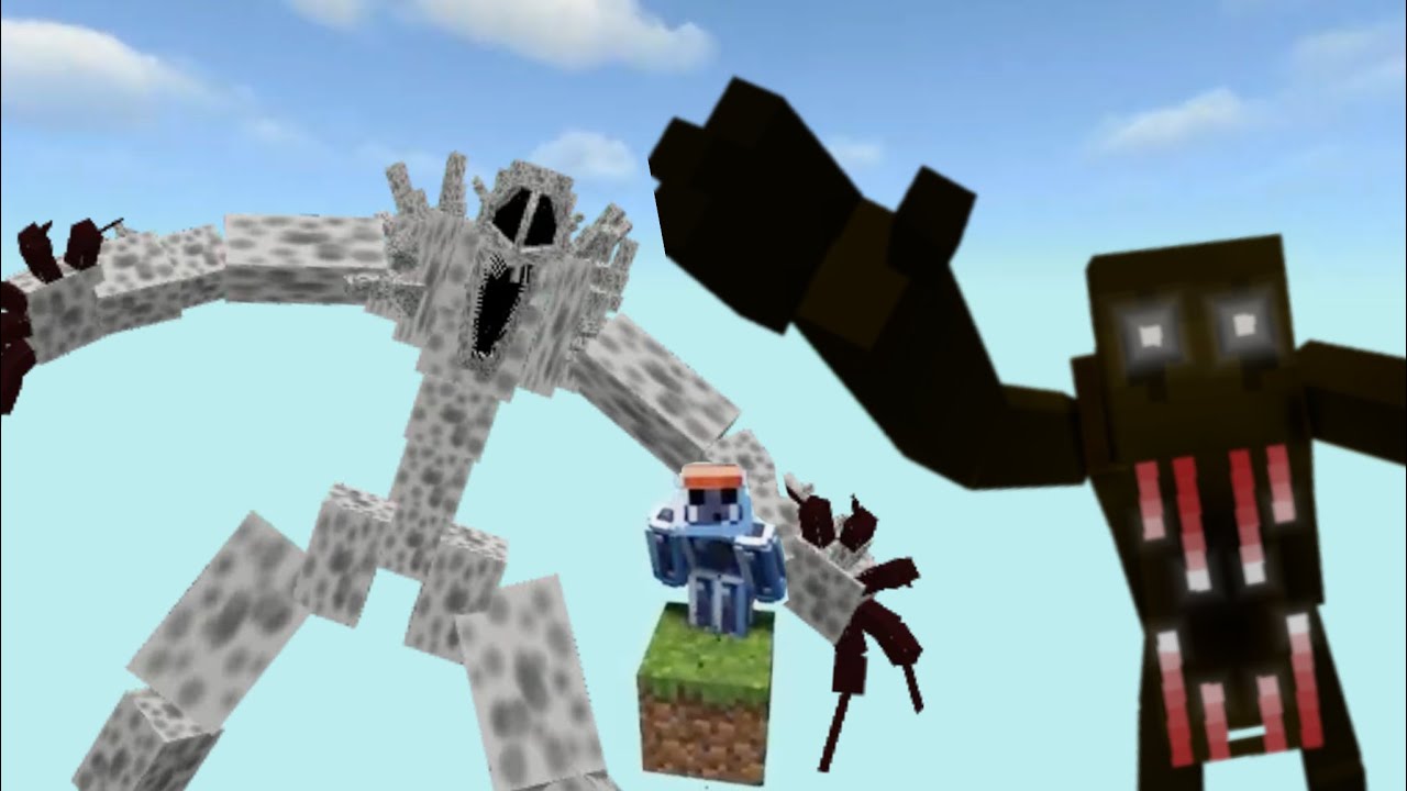ЧЁРТОВ ЧЕЛОВЕК-КОЗ (Ужас в одном блоке Minecraft)