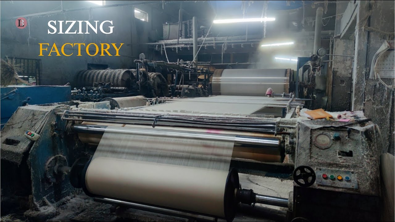 Sizing Process | How To Make Cotton Beam | Sizing Factory #textilefactory