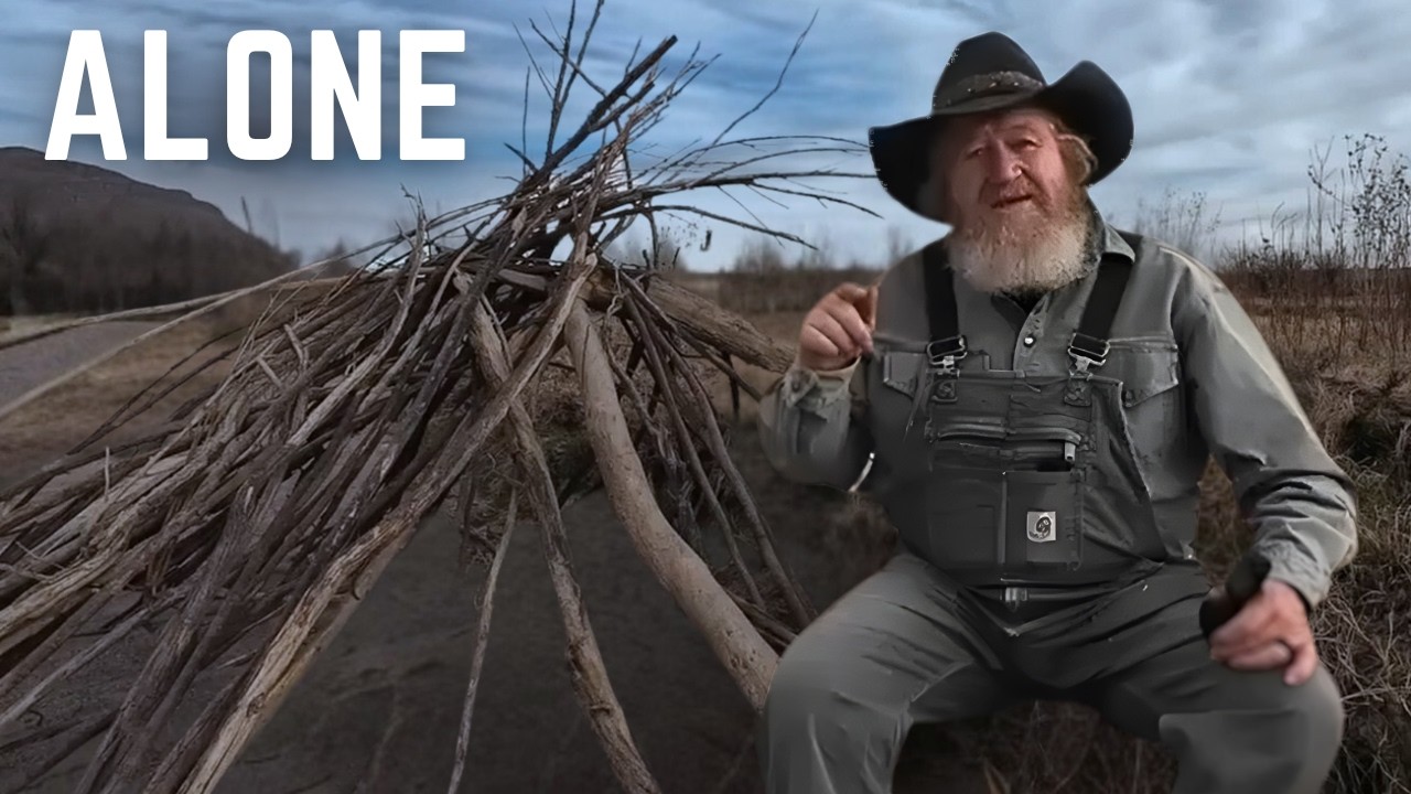 Camping Alone for Days — Hot Tent and Wilderness Journey