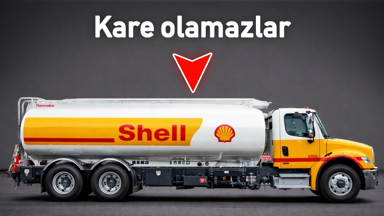 Sıvı taşıyan kamyonlar neden her zaman yuvarlaktır?