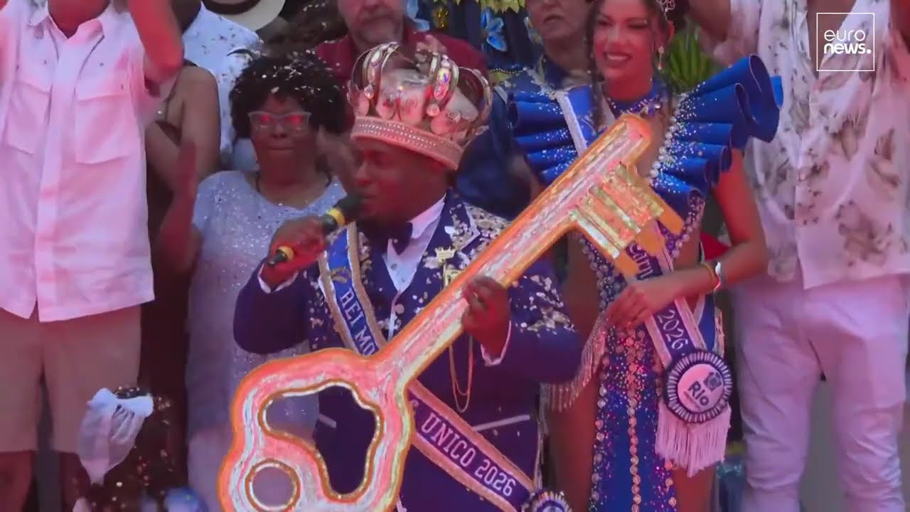 Río de Janeiro 2026: El Rey Momo recibe las llaves y arranca el Carnaval