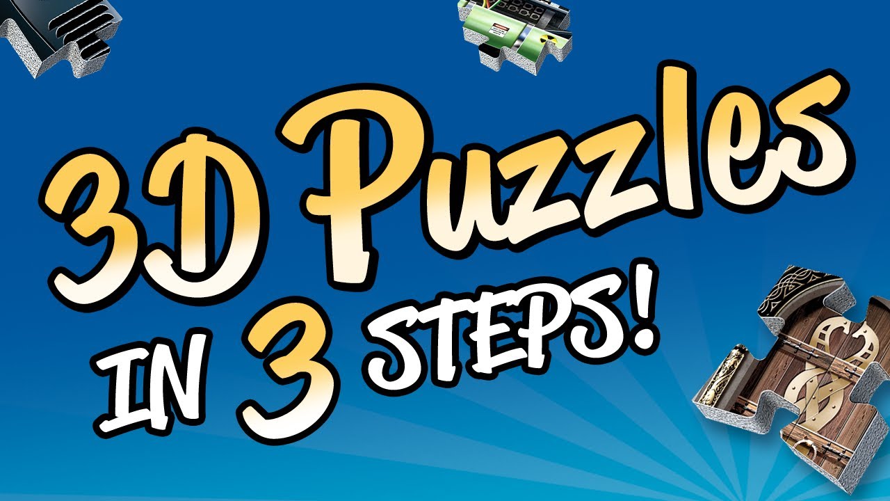 Assembling 3D puzzles in 3 easy steps! 🧩