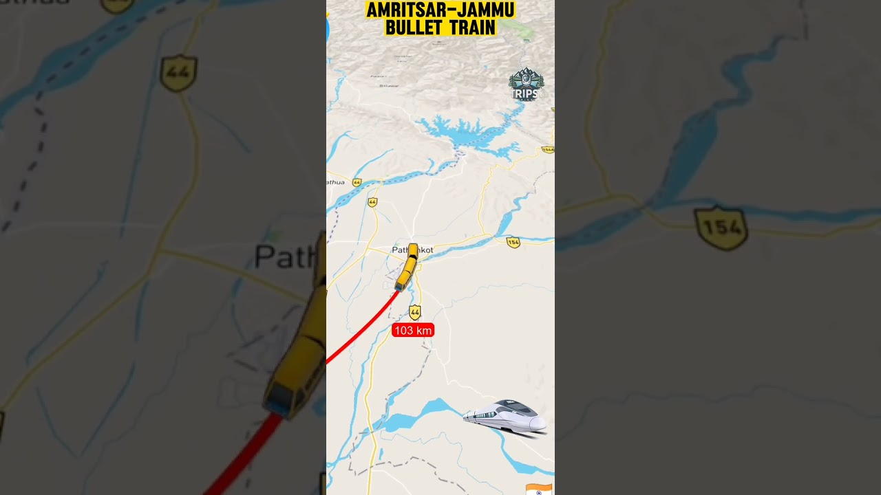 Amritsar To Jammu Bullet Train | #train #yourjourney #bullettrains