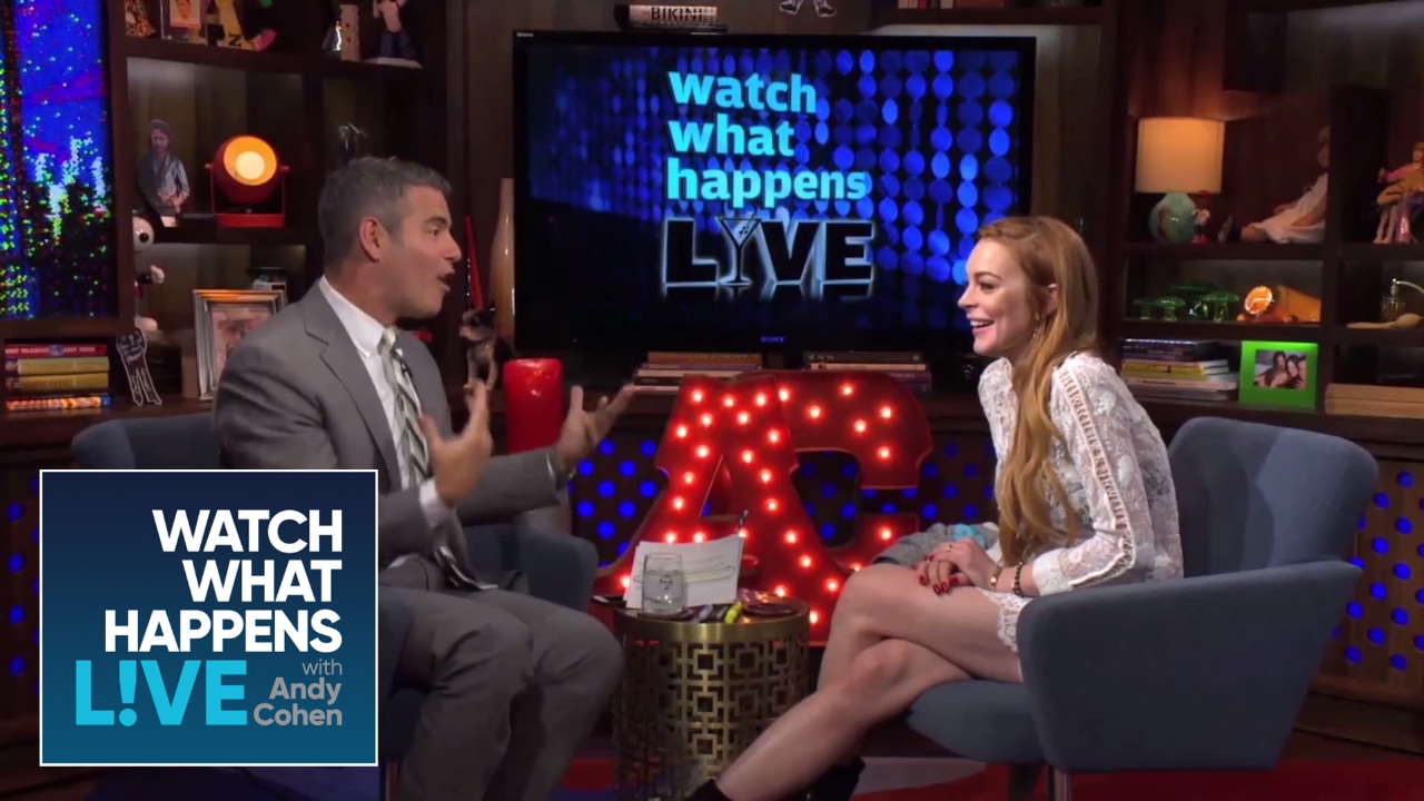 Lindsay Lohan Teaches Andy Cohen 