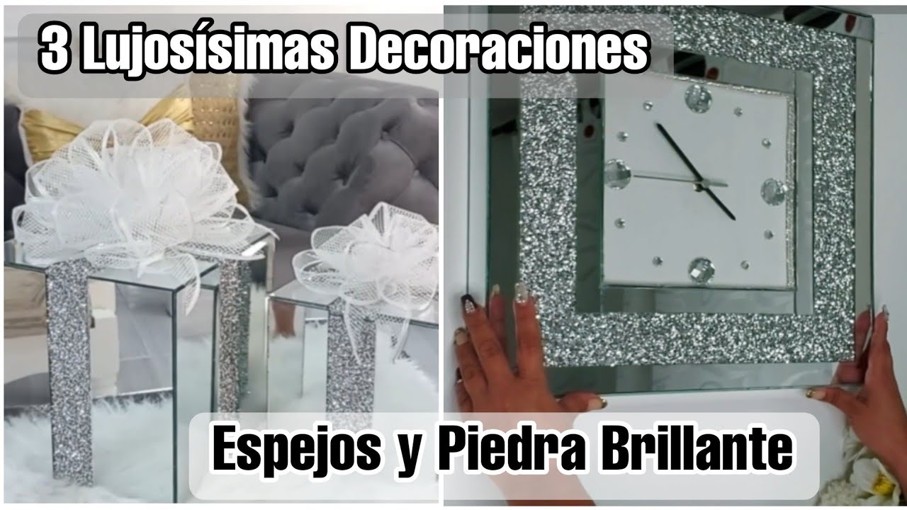3 LUJOSÍSIMAS IDEAS CON ESPEJOS Y PIEDRA BRILLANTE