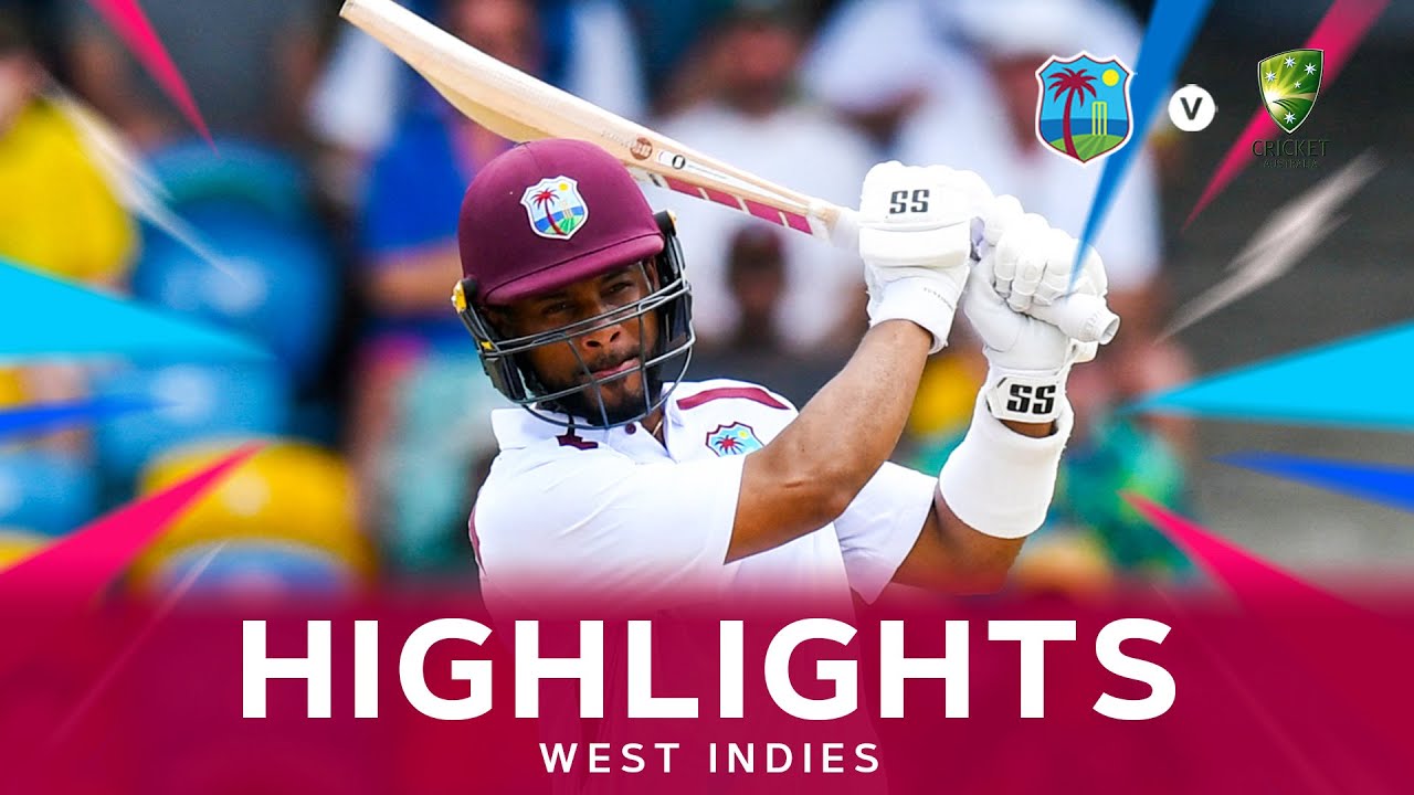 Hope Returns With Runs | Highlights | West Indies v Australia | 1st Test Day 2