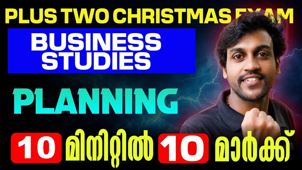 Plus Two Business Studies Christmas Exam | Planning | Full Mark Sure | Exam Winner