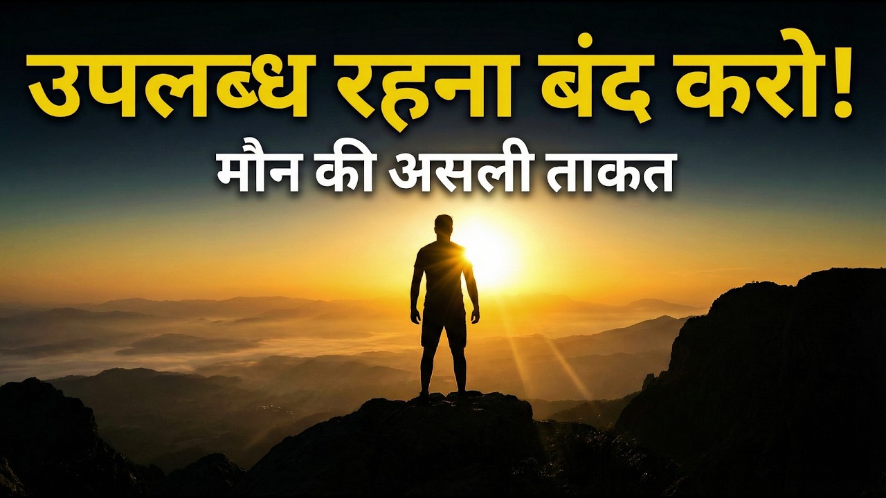 खुद को सस्ता बनाना बंद करो | जब आप उपलब्ध रहना बंद कर देते हैं, तो यह होता है | The Power of Silence