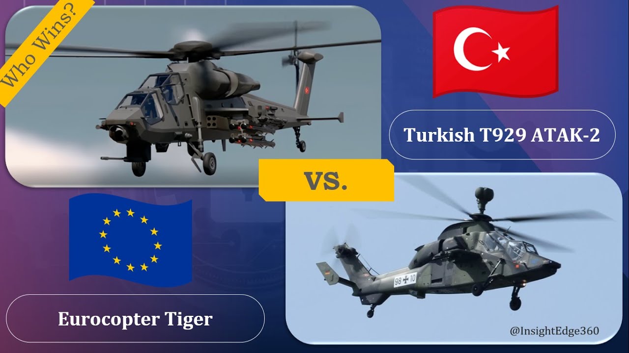 T929 ATAK 2 vs Eurocopter Tiger - Attack Helicopter Comparison