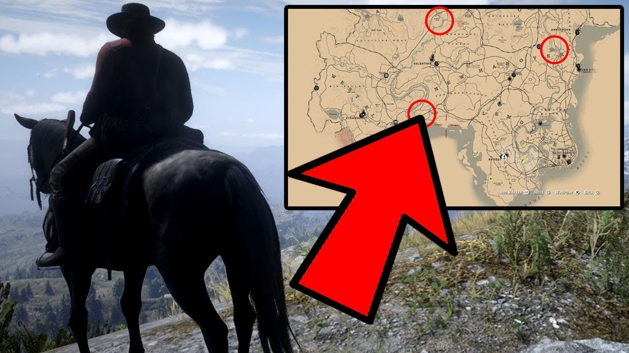 MAPA DE TODOS LOS TESOROS | RED DEAD REDEMPTION 2