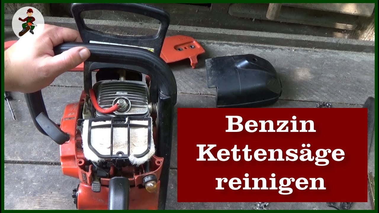 Benzin-Kettensäge reinigen