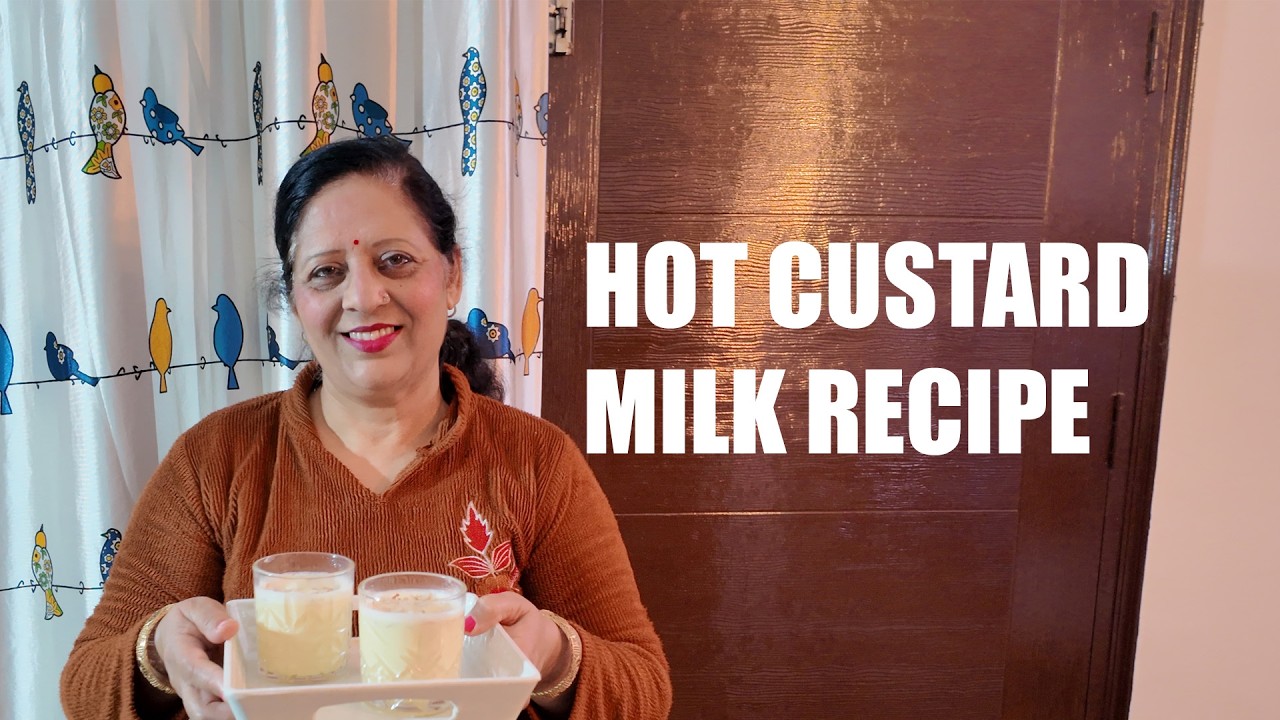 Hot Custard Milk Recipe | Winter Special Milk | Manju Diary