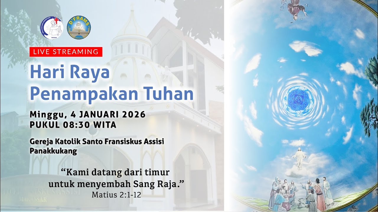 [Live Streaming] Misa Hari Raya Penampakan Tuhan - Minggu, 4 Januari 2026, Pukul 08.30 WITA