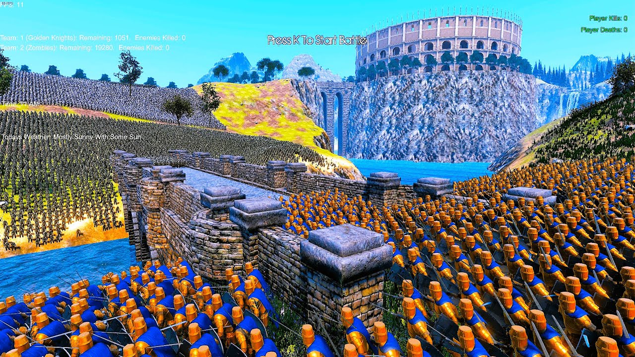 1200 Golden Knights Siege Evil Soul Tyrants Castle - Ultimate Epic Battle Simulator UEBS