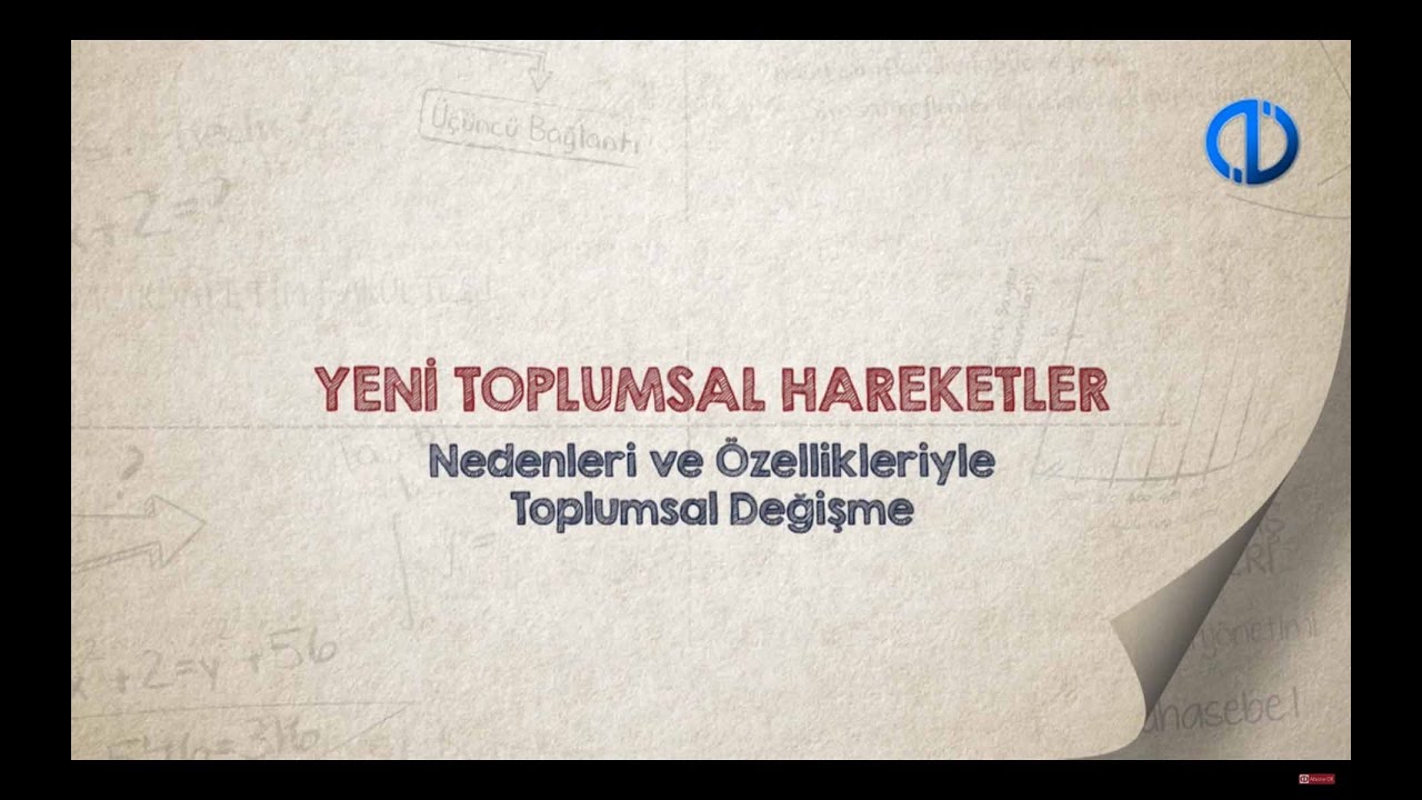 YENİ TOPLUMSAL HAREKETLER - Ünite 1 Konu Anlatımı 1