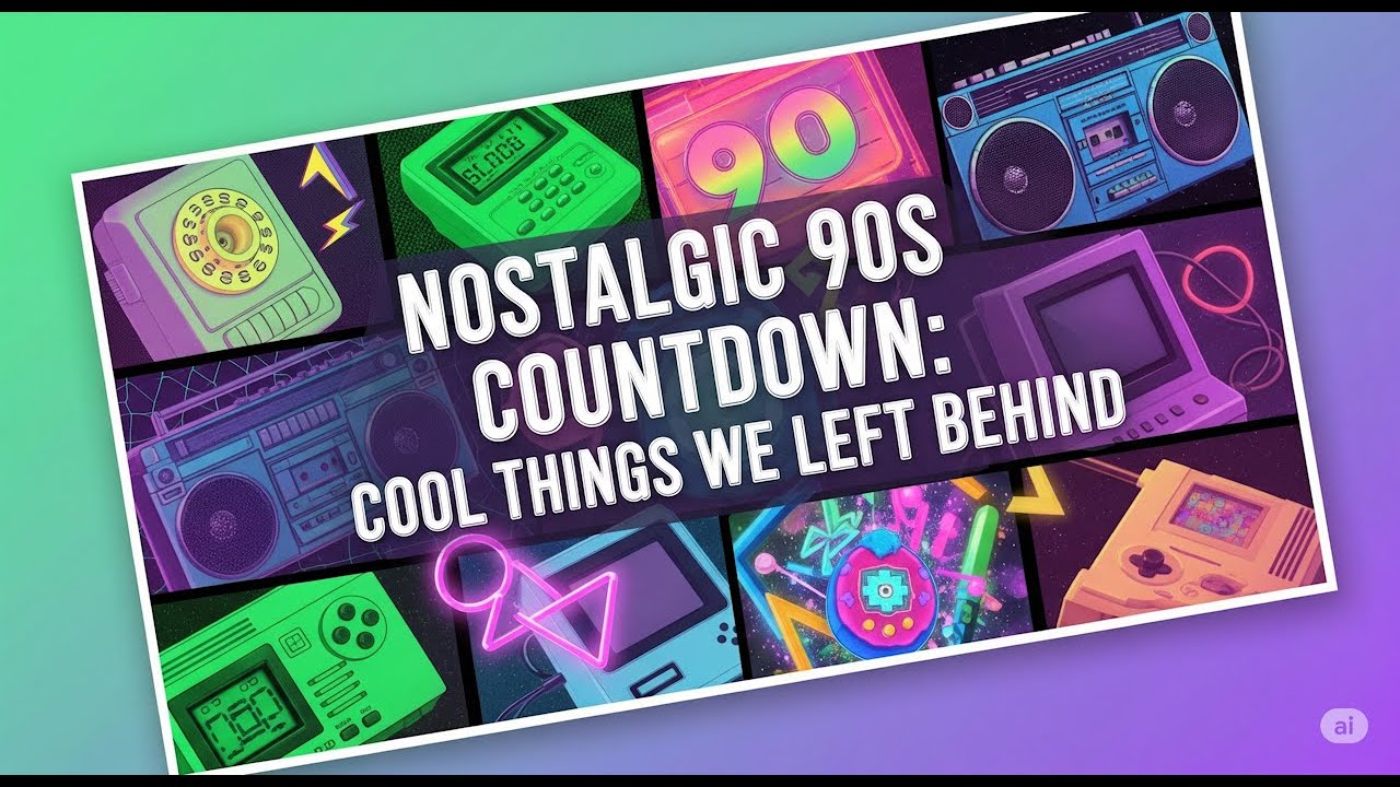 Nostalgic 90s Countdown  Cool Things We Left Behind