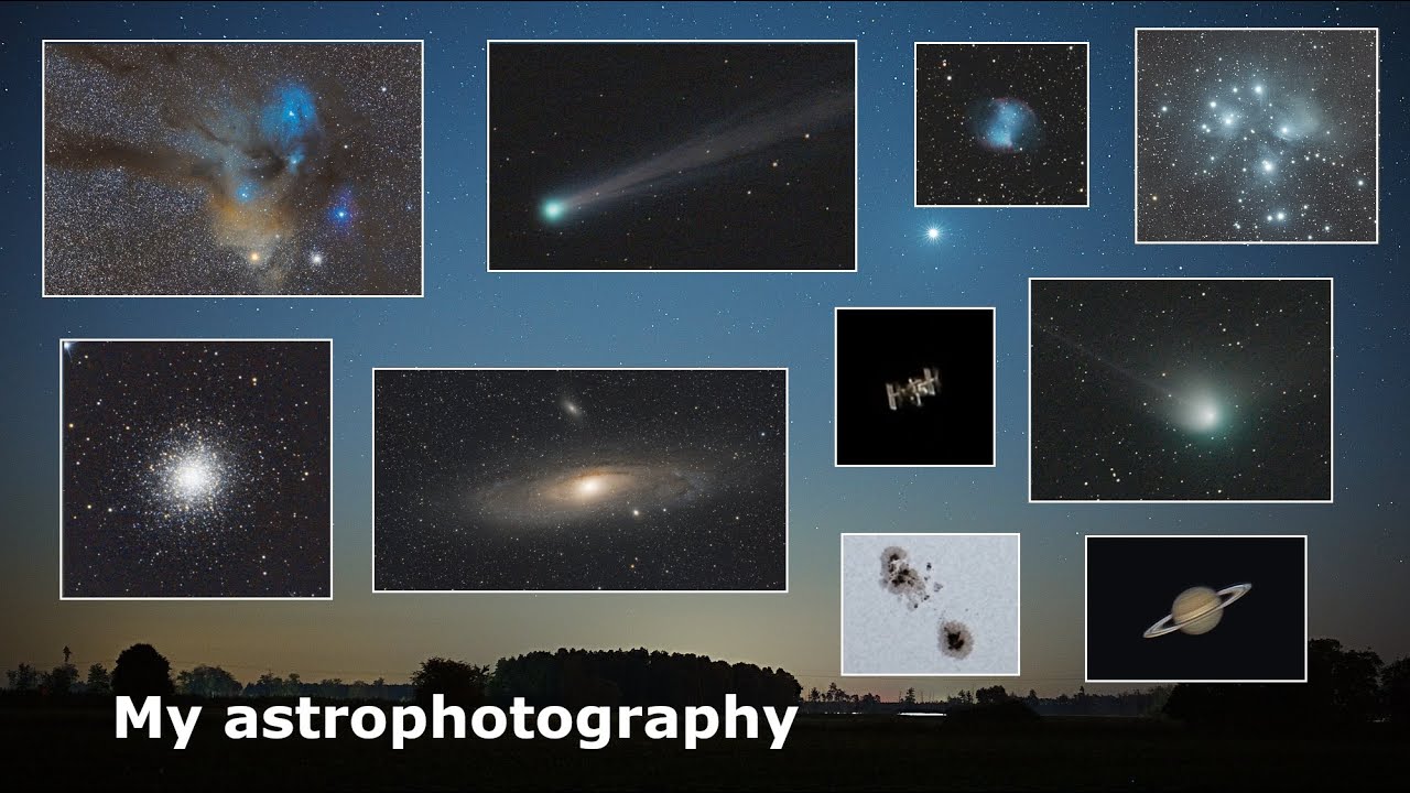 Moje astrofotografie wykonane w 2023 roku. Galaktyki, planety, komety, mgławice i inne.