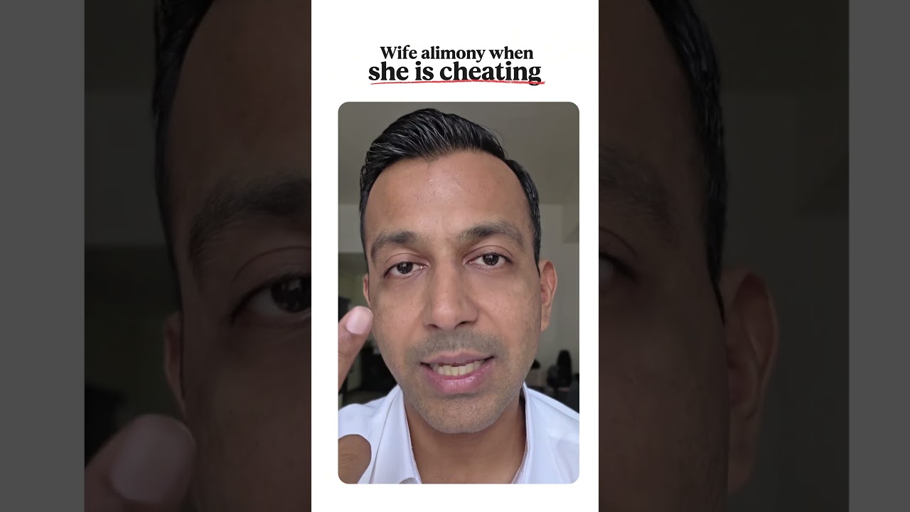 Wife alimony when she is cheating