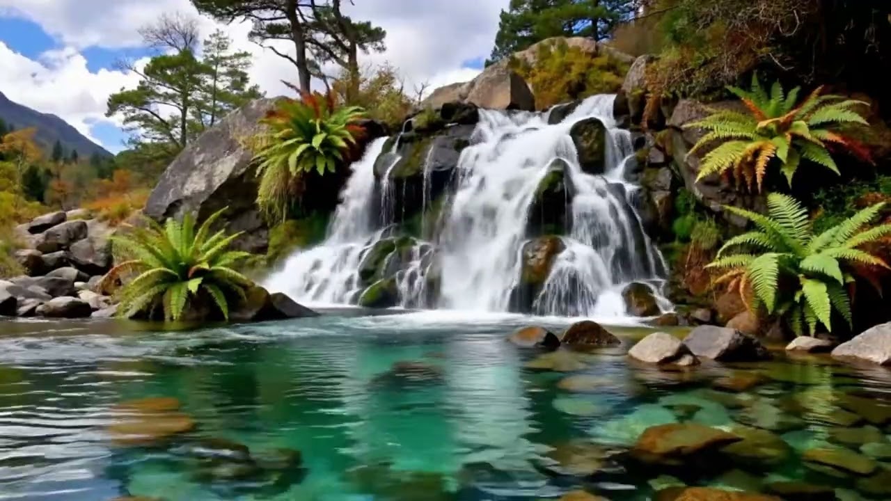 Descanse ao som da cachoeira