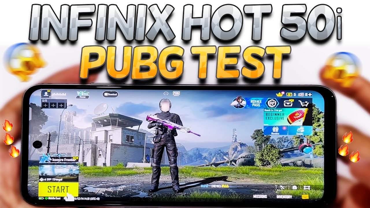 Infinix HOT 50i PUBG Test | Gyro | Ultra Settings