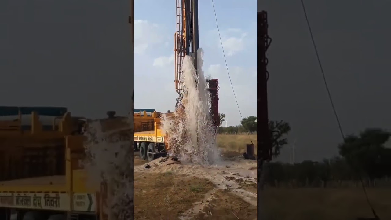 3 inches water 💦 borewell drill.