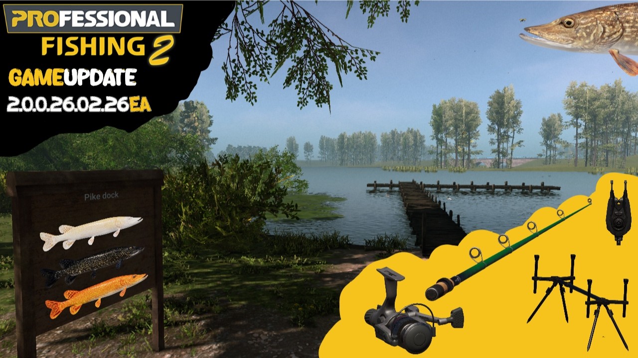 🎣 PF2 UPDATE 2.0.0.26.02.26EA: Pike Dock, RARE Szczupaki i Nowy Sprzęt!