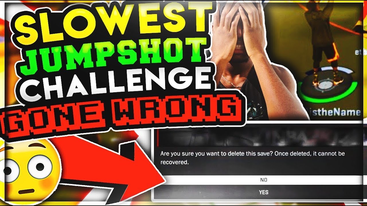 SLOWEST UGLY JUMPSHOT CHALLENGE (GONE WRONG!) LOSER DELETES 2 MYPLAYERS! NBA 2K17