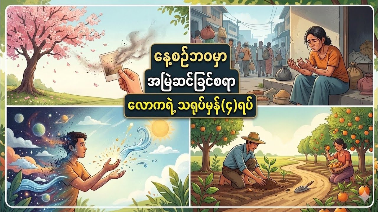 နေ့စဉ်ဘဝမှာ အမြဲဆင်ခြင်စရာ လောကရဲ့ သရုပ်မှန်(၄)ရပ်