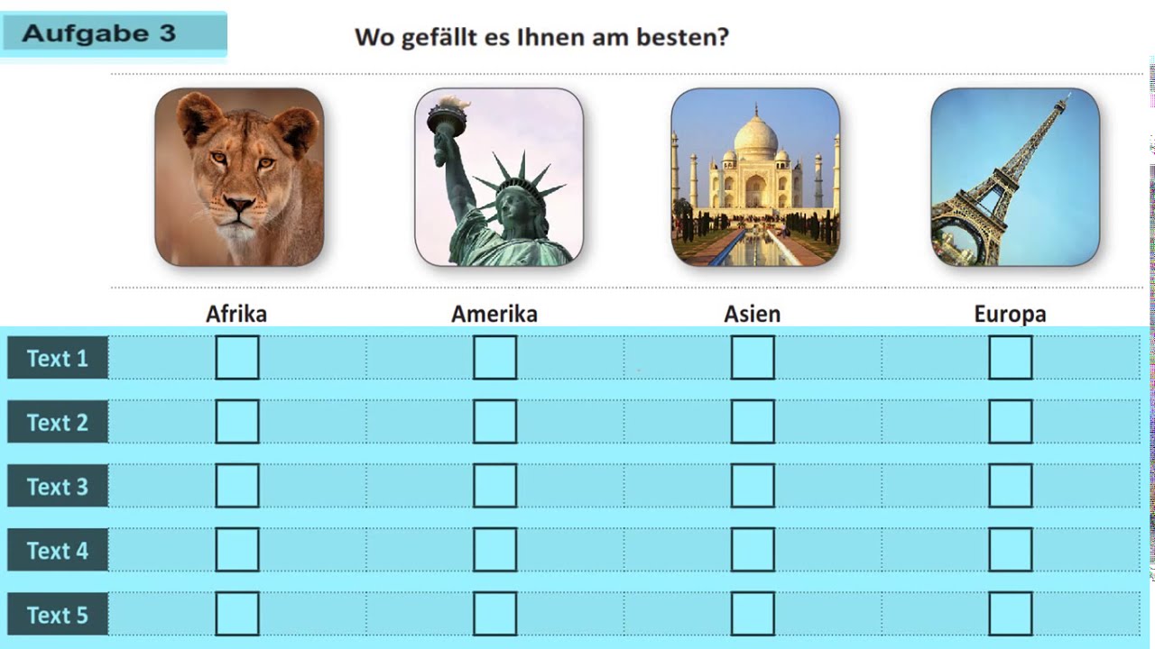 ÖSD Zertifikat A1, Hören Lesen Aufgabe 1, 2 und 3  und Schreiben Teil1 und Teil2   Neu