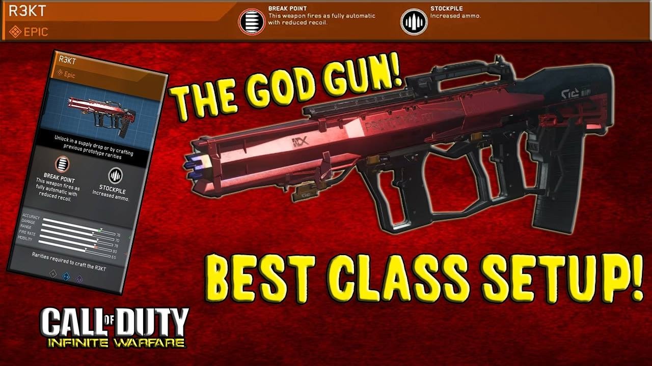 THE GOD GUN! R3KT BEST CLASS SETUP In Infinite Warfare! FLAWLESS 40-0 GAMEPLAY!
