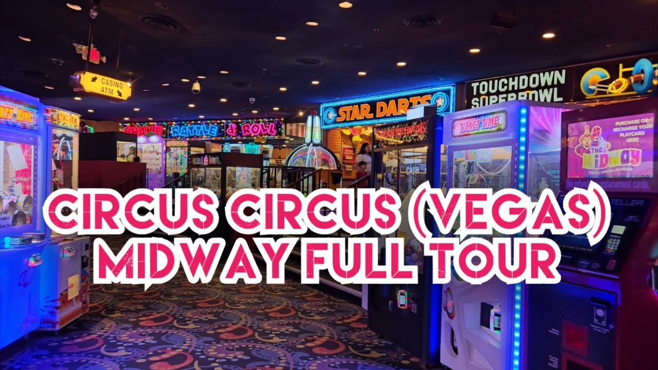 Circus Circus Midway Las Vegas - 4k Walkaround, Full Tour
