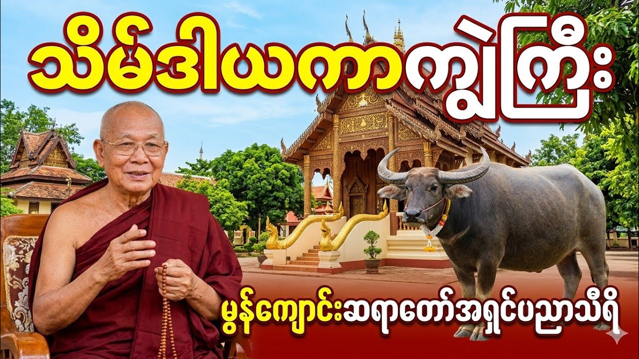 ကျွဲတစ်ကောင်ရဲ့ အံ့ဖွယ်သဒ္ဓါတရား - သိမ်ဒါယကာကျွဲကြီး ဇာတ်လမ်း-မွန်ကျောင်းဆရာတော်အရှင်ပညာသီရိ
